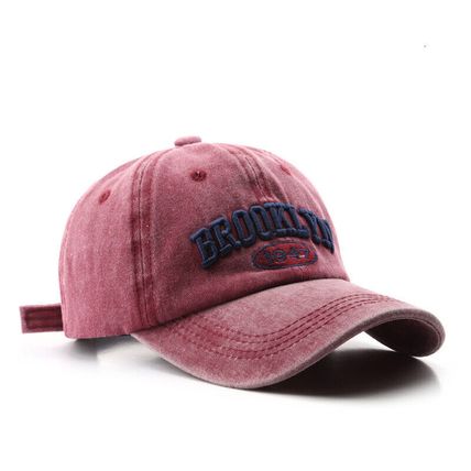 embroidered cap women sunscreen baseball cap Hat men do old letter
