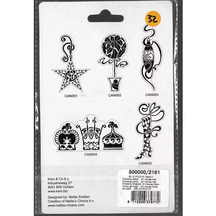 Kars. 2161 Embossing Stencil. Cardmaking Scrapbooking Crafts