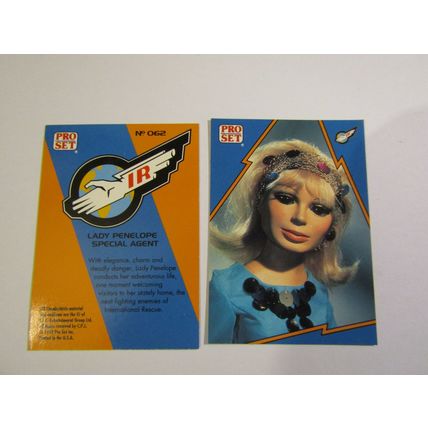62. Lady Penelope Special Agent - Thunderbirds IR 1992 PRO SET Trade Card.