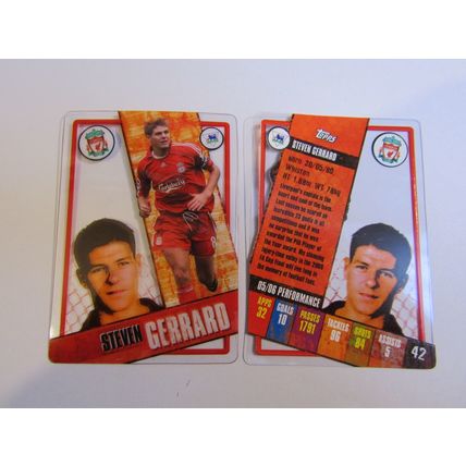 42. Steven Gerrard - Liverpool - Topps - I-Cards 2006/07 Football Card