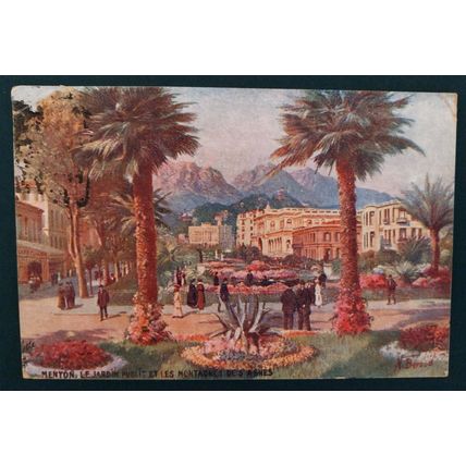 France 1911 Menton Agnes Gardens by Tucks