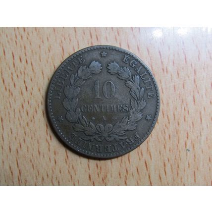 France Republic 1873A 10 Centimes Coin