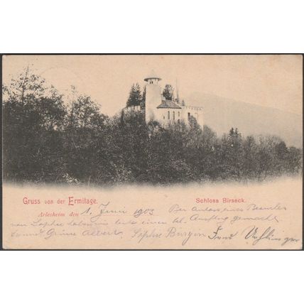 Schloss Birseck, Gruss von der Ermitage, Arlesheim, 1903 - AK