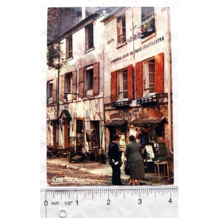 1967 postcard Paris, Place du Tertre a Montmartre