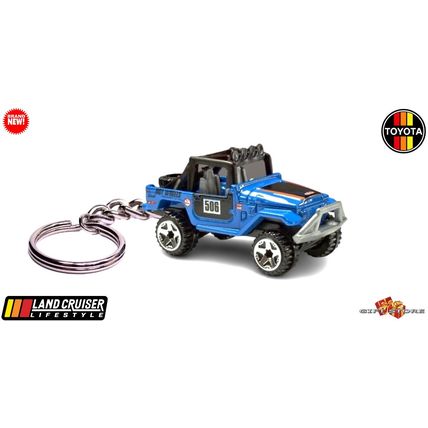 RARE KEYCHAIN BLUE TOYOTA LAND CRUISER FJ40 CUSTOM Ltd.