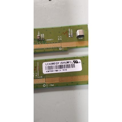 Hitachi 43HGW69H Buffer board set. LC430EQY / 6870S-1980B + 6870S-1981B
