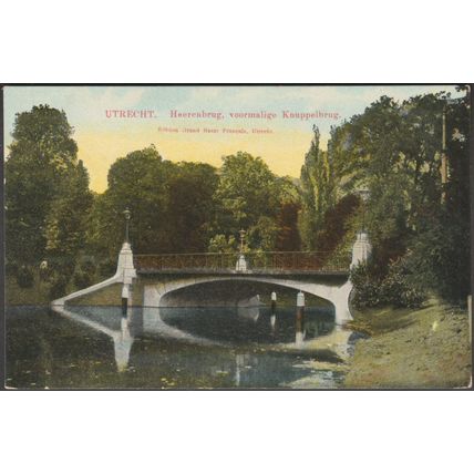 Heerenbrug - Knuppelbrug, Utrecht, c.1905 - Grand Bazar Français Briefkaart