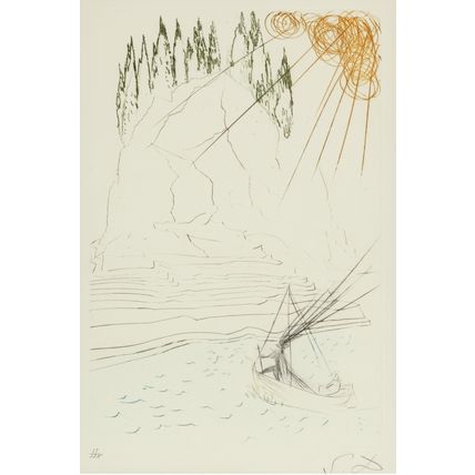 Salvador Dalí - Tristan et Iseult 1970 Picture 1 Poster Canvas Movie Film Print