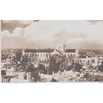 Winchester Cathedral From The College Winchester Hampshire Postcard (QHAM345)