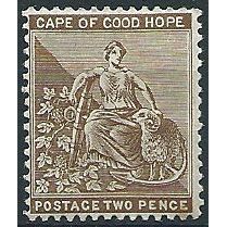 Cape of Good Hope 1897 SG62 2d Chocolate Brown Mounted Mint ... .