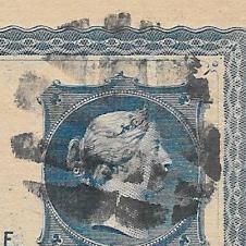 Toronto, Ontario fancy cork cancel, 1872, York Co. on #P1 Postal Card