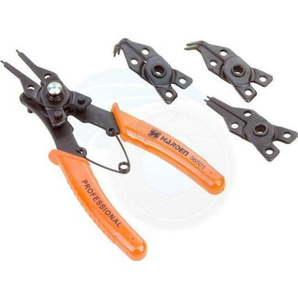 HARDEN circlips pliers set 4pcs straight bent internal external 4 in 1 HAR560501