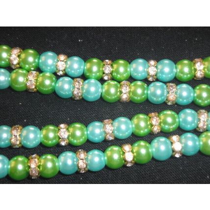 Striking 26" green & turquoise lanyard cord sun reading driving glasses