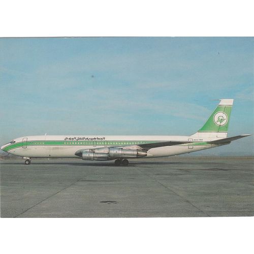 Jamahiriya Air Transport Boeing B707 348C Civil Aircraft Postcard (A20622)