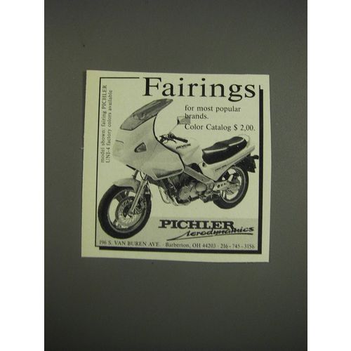 1990 Pichler Uni-4 Fairing Ad - Fairings for most popular brands