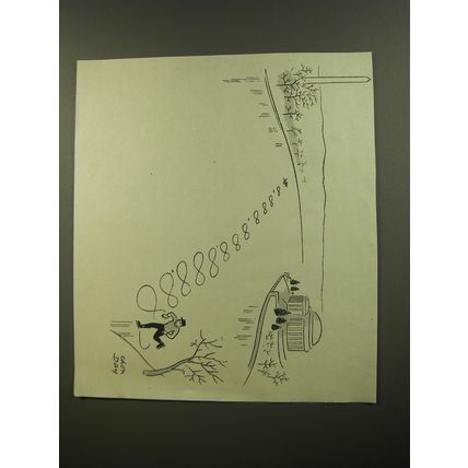 1944 Cartoon by Chon Day, Chauncey Addison Day - $8,888, 888, 888, 88