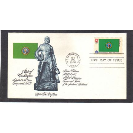 FDC Fleetwood 1674 13c Washington (Cachet-U/A) CV39202