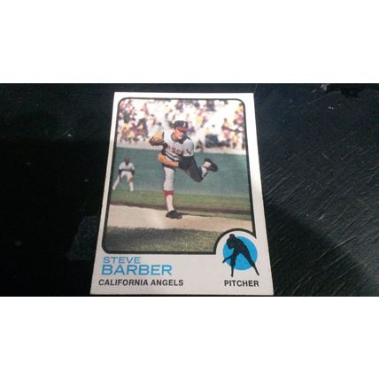 1973 Topps Card # 036 Steve Barber Very Good-Excellent (4) California Angels