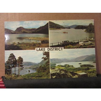multiview, GRASMERE, Lake District, Cumbria used postcard Colourmaster 1970 pm =