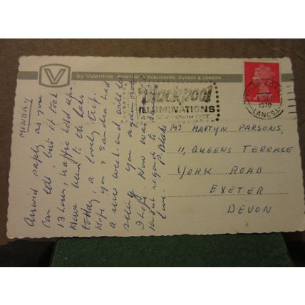 TALBOT SQUARE, BLACKPOOL, LANCASHIRE used vintage postcard 1970 pm =