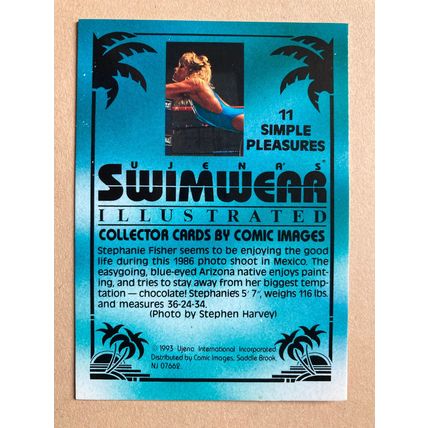 Ujena Swimwear Illustrated 1993 Edition Base trading card # 11 S. Fisher (A)