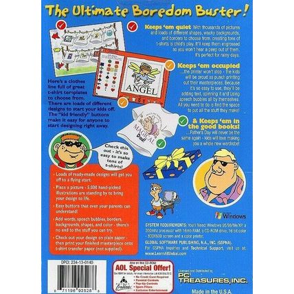 Let's Make T-Shirts (Ages 6-13) (PC-CD, 2004) for Windows 95-XP-NEW CD in SLEEVE