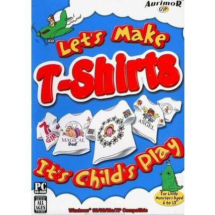 Let's Make T-Shirts (Ages 6-13) (PC-CD, 2004) for Windows 95-XP-NEW CD in SLEEVE