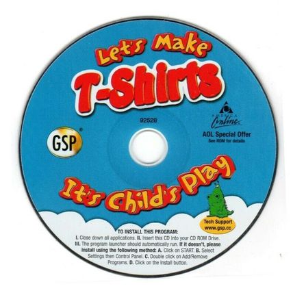 Let's Make T-Shirts (Ages 6-13) (PC-CD, 2004) for Windows 95-XP-NEW CD in SLEEVE