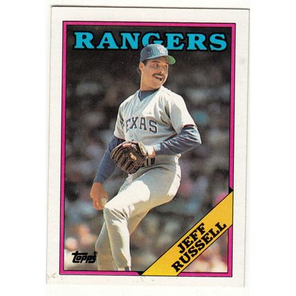1988 Topps baseball card 114 Jeff Russell