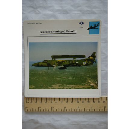 Fairchild Swearingen Metro III - USA - Electronic Warfare - Collectors Club Card