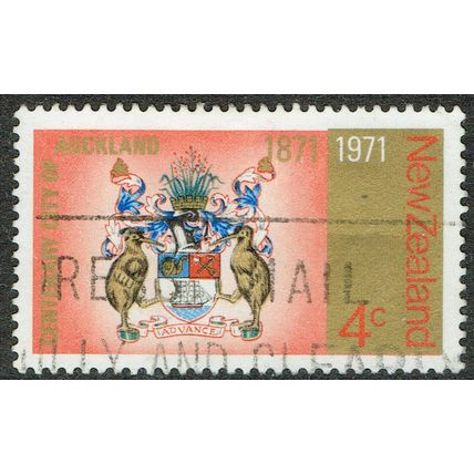 New Zealand 1971 City Centenaries 4c Multicoloured SG953 GU