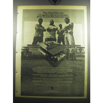 1974 Crusaders Unsung Heroes Album Advertisement