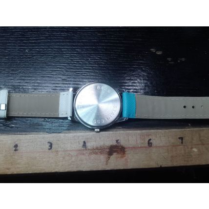 OK Time Silver Analog Quartz Watch~New Battery