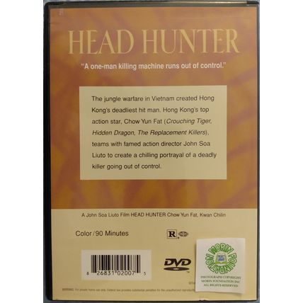 HEAD HUNTER CHOW YUN FAT KWAN CHILIN MARTIAL ARTS DVD