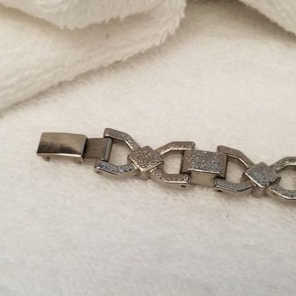 Silver Tone Black Bracelet