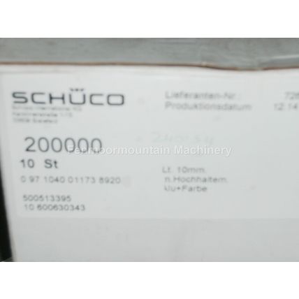 240154 Schuco straight lever door handle for tubular frame for 10mm spindle