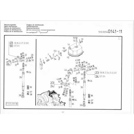 KHD Deutz FL511W Parts Catalogue 13th Edition 1989 2974220 PDF