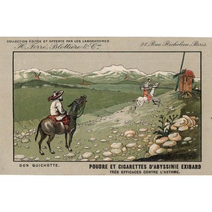 Don Quichotte Cigarettes Tobacco Antique Advertising Postcard