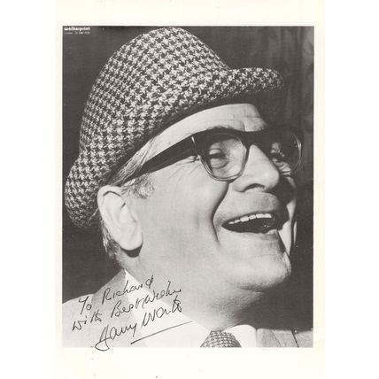 Harry Worth Vintage Hand Signed Photo & Amazing Message