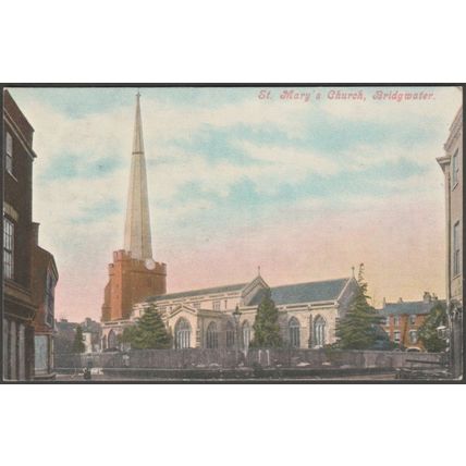 St Mary's Church, Bridgwater, Somerset, c.1905 - Coombs & Dilkes Postcard