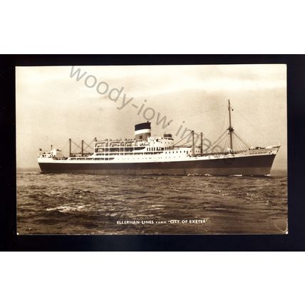 LS3155 - Ellerman Liner - City of Exeter - postcard