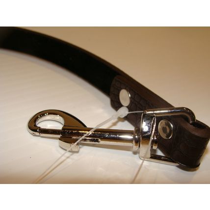 BARK LOVER DOG LEASH BRAND NEW SIMULATED BROWN LEATHER