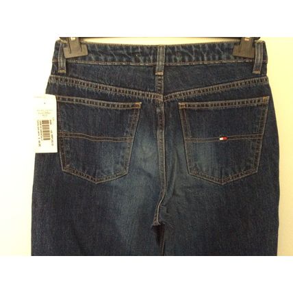 WOMENS TOMMY HILFIGER BLUE STRAIGHT LEG COTTON DENIM JEANS UK 8 W29 L32 RRP £80