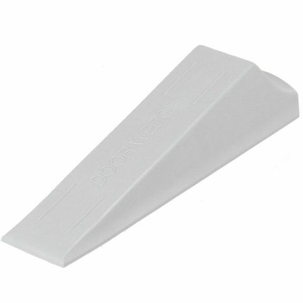 RUBBER DOOR STOP Black/White/Silver Long Wedge Buffer Stopper Jammer Jam Stopper