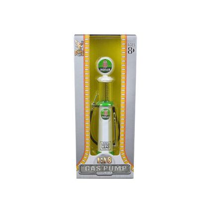 Indian Gasoline Vintage Gas Pump Cylinder 1/18 Diecast Replica by Road Signature