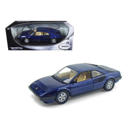 Ferrari Mondial 8 Blue 1/18 Diecast Model Car by Hot Wheels