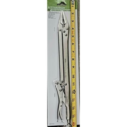 Extra Long Nose 15 Inch Reach Locking Pliers Vise Needle Nose Straight Style New