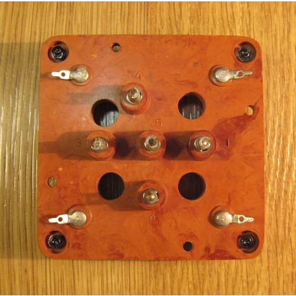 5-PIN GMI-7 Soviet carbolite socket vacuum tube 100x100mm NEW 1pcs 1974y