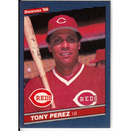 1986 Donruss baseball card 428 Tony Perez
