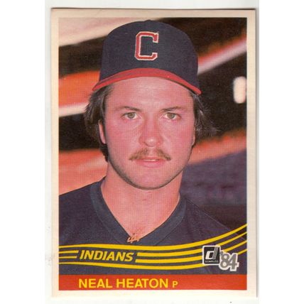 1984 Donruss baseball card 373 Neal Heaton RC - Indians